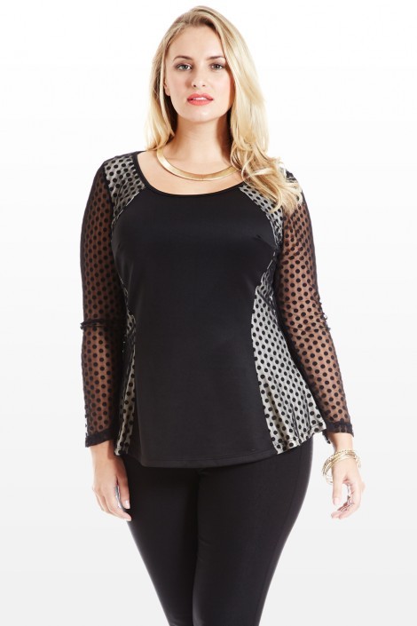 Fashion for the Plus Size Girl • This curve-enhancing top has detail to ...