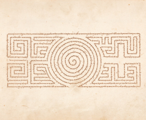 design-is-fine:Micrographic Design in the Shape of a Labyrinth,...