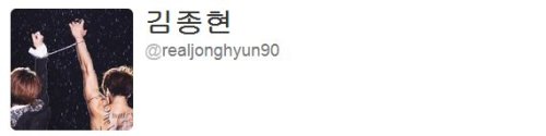 jonghyun-always:Remember when Jonghyun changed his twitter...