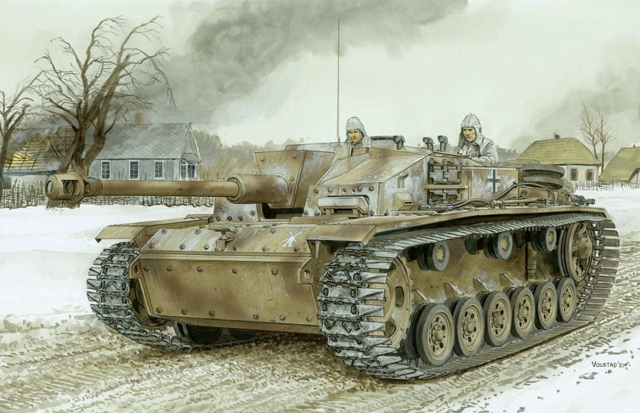 Pinturas de tanques: Segunda Guerra Mundial — 1943 StuG III Ausf F-8 ...