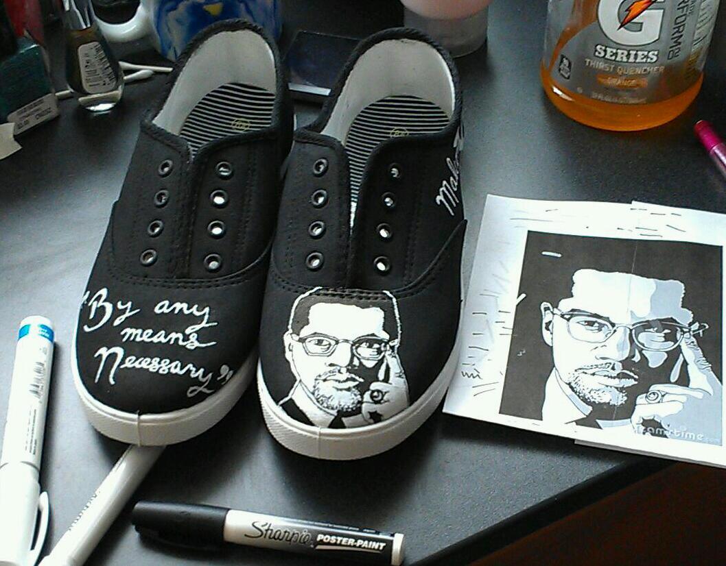Custom Vans FTW | astepaheadshoes: Malcom X shoes for CeCe. These...