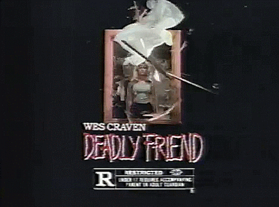 Deadly Friend rolled 1986 original movie poster single-sided