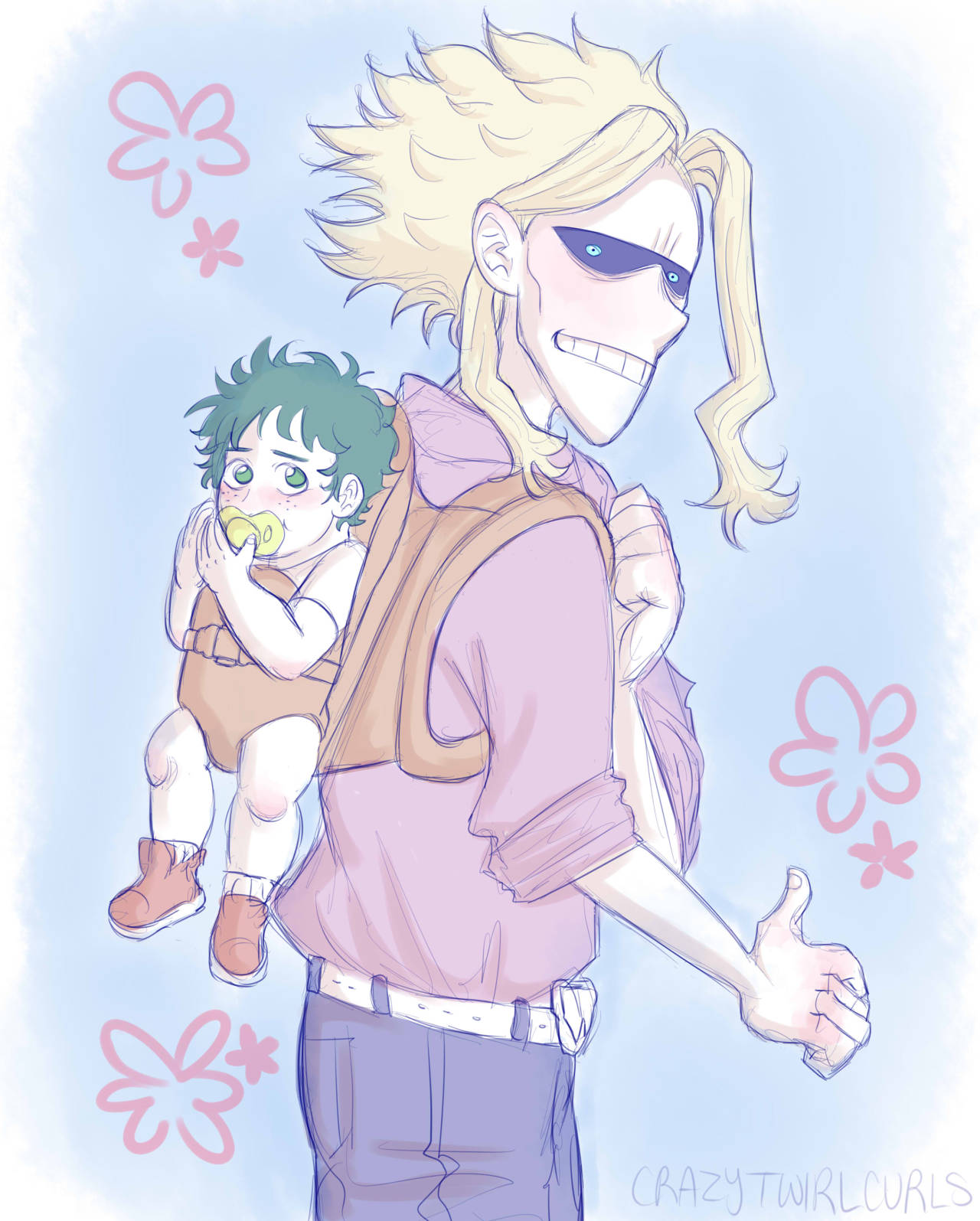 I laugh, I like, I reblog — 🌼Dad Might carrying a Baby Deku🌼 I don’t ...