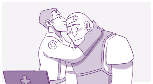 tomeart:Heavy ❤  Medic from Tf2 Never forget the kiss  ❤ 