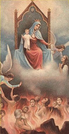 The Blessed Virgin Mary has the power of delivering souls from Purgatory by her prayers, and by applying her merits for them. This is especially true for souls that were devoted to her on earth.
St. Bernardine of Siena