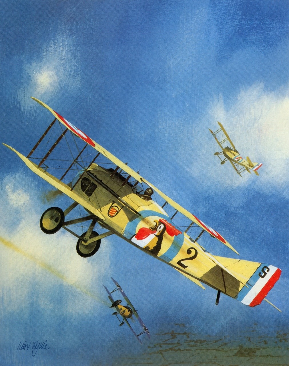 ATOMIC CHRONOSCAPH — World War I Aircrafts - art by Iain Wyllie