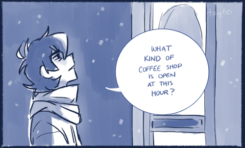 taytei:The Blue Moon Cafe Comic 1 | 2 | 3A coffee shop au I...