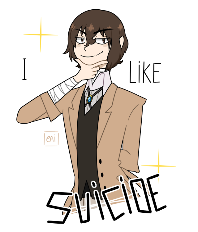 Pile Of Bones Studio™ — Dazai Doodle Sticker - Because I Love My Son