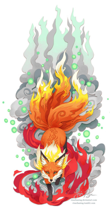 risachantag:Fox Fire - Inspired by kitsunebi (mythological...