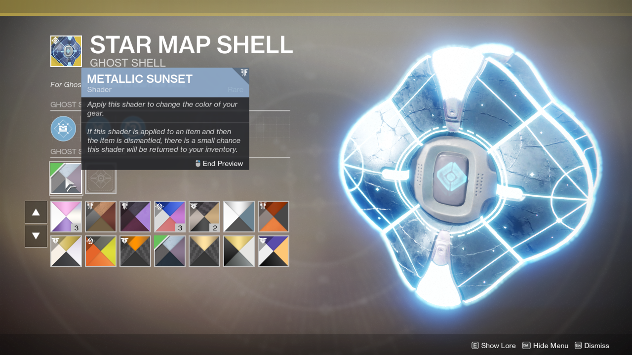 Guardians Do Weird Things To Ghost Shells Exotic Shell Shader