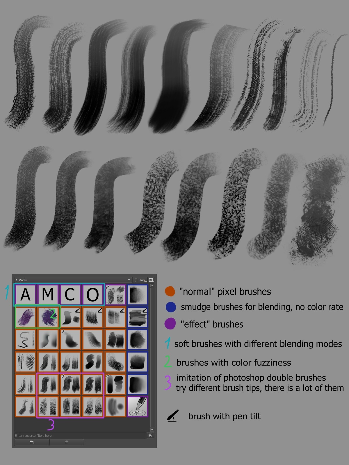 krita brushes photoshop