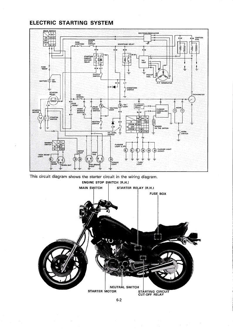Yamaha Virago 250 Wiring Diagram