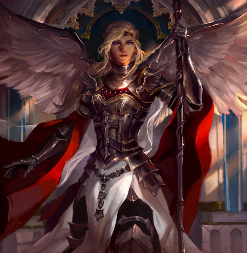 thatmetalbenderlinbeifong:bluemist72:I decided to paint mercy...