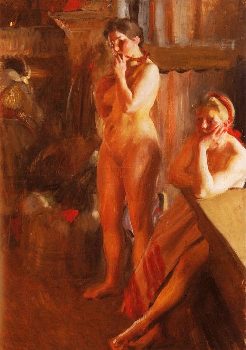 watashawa:artist-zorn:Firelight, Anders ZornOyeah, what I...