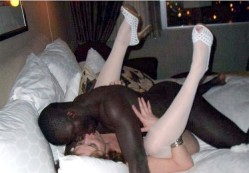 myfavoriteinterracialsex:White Wives with their legs up and...