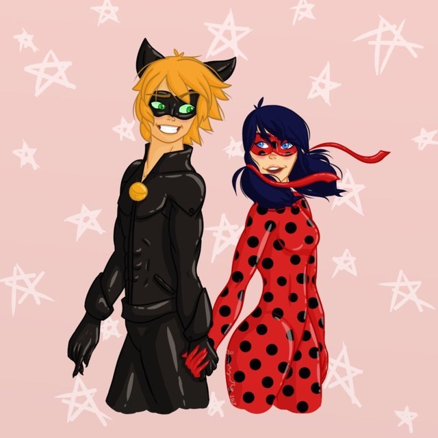 Miraculous Ladybug Arts — Ladynoir being an adorable ship.