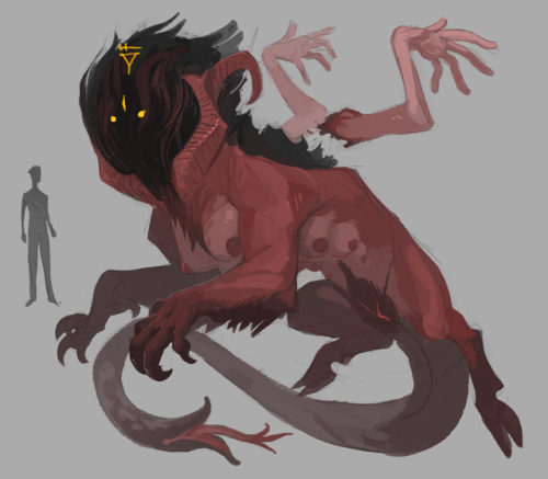 darkgraye:Quick pass at Maar’s true form. Like all demons,...