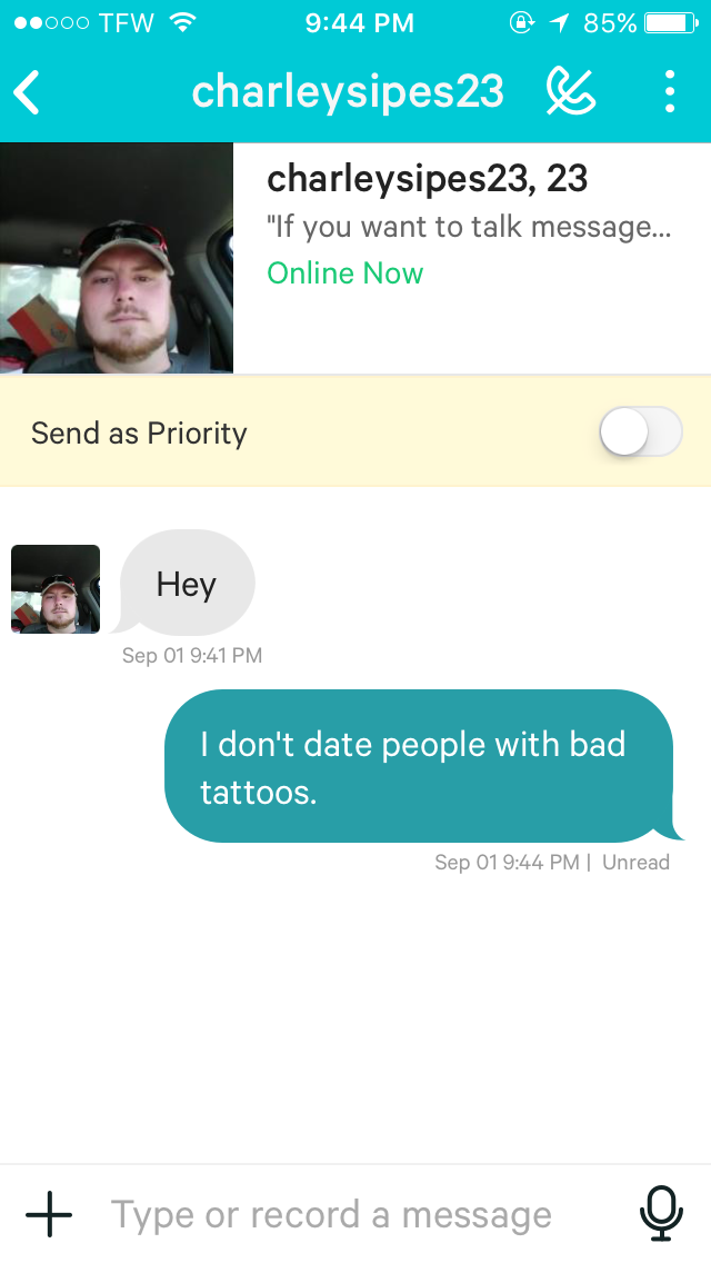 τατουάζ σε απευθείας σύνδεση dating