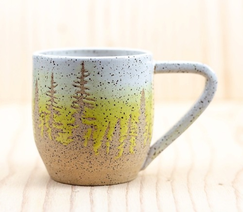 sosuperawesome:Pine Tree MugsBrooke Martinez on EtsySee our...