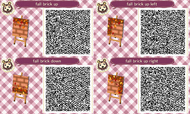 Nightingale S Acnl Qr Palace Brown Autumn Path With Leaves