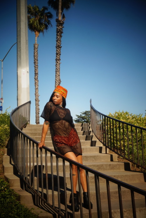 #palmtrees #bridge #fishnets #orange #photography #modeling...