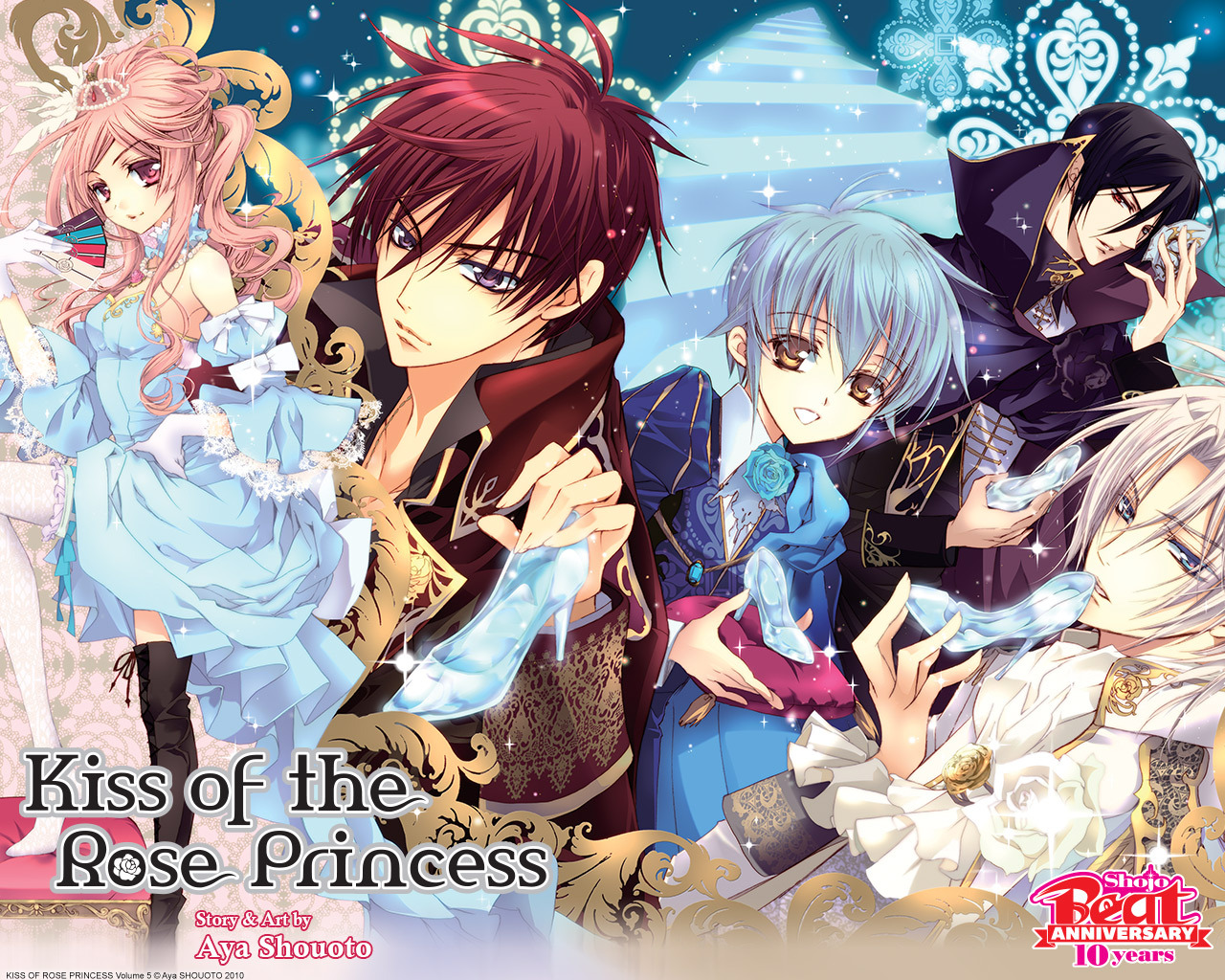 Official Shojo Beat — Kiss of the Rose Princess Wallpapers to Celebrate…