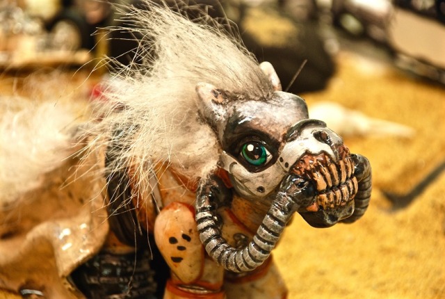 Mad Max Fury Road Ponies: Because I am a monster.  They were super fun to make and super horrifying (I’m looking at you, Immortan Joe) Made with My Little Pony toys, Polymer clay, acrylics, leather,...