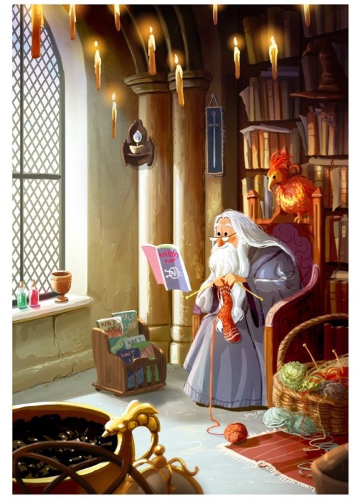 yaoyaoartblog:Dumbledore’s down time