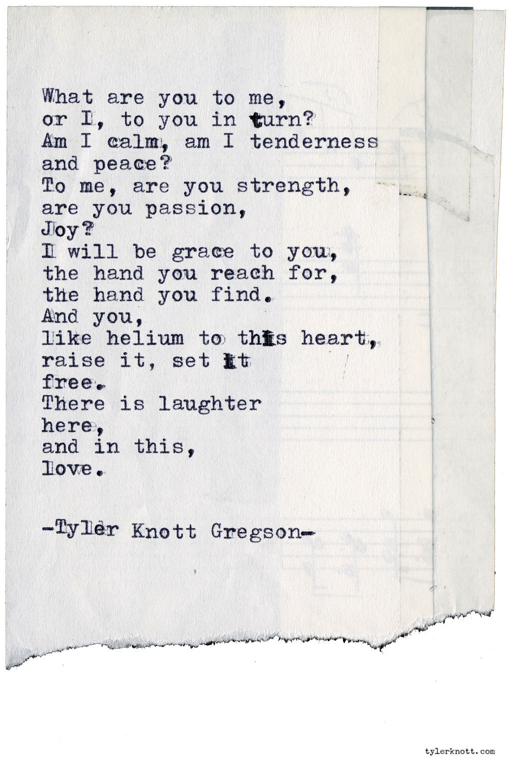 Tyler Knott Gregson Typewriter Series 2249 By Tyler Knott