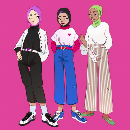 15 Trend Terbaru Ootd  Kartun  Hijab  Style Krubner Book