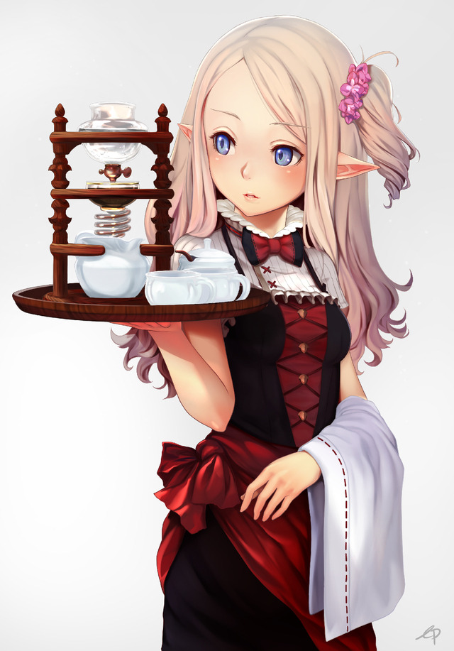 Cute elf waitress: Original anime character... (15 Jan 2018)ï½œRandom