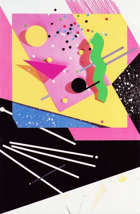 TOMBOLARE — April Greiman Poster for Warner Records, 1982