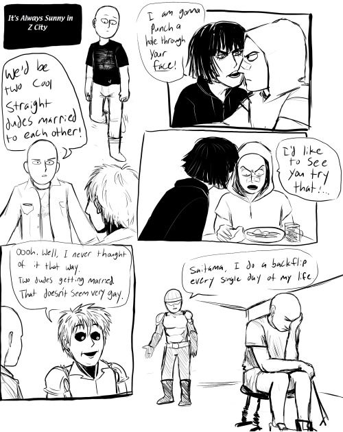 brainbubblegum:OPM Week: Day 6: Crossover/AU: Option ASaitama...