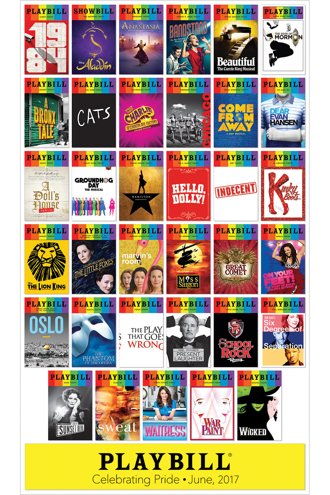 Rainbow Playbills Take Over Broadway as Fourth... - Playbill on Tumblr