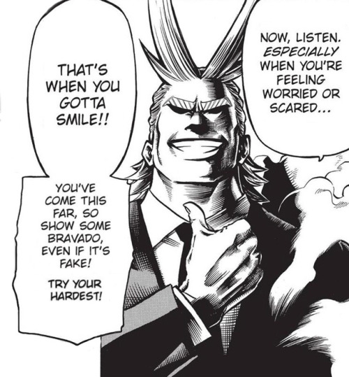 everythingallmight:Some inspiration from Dad Might to keep...