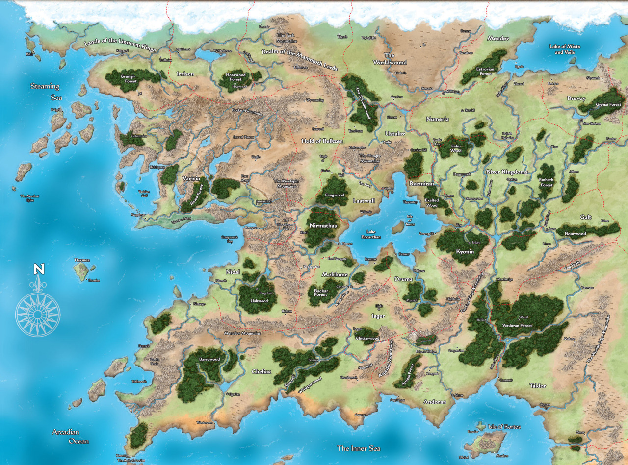 The Glass Cannon Podcast — Here’s a map of the continent of Avistan ...