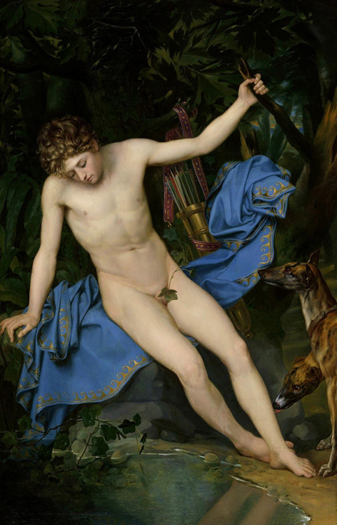 loumargi:“Narcissus, by Joseph Denis Odevaere, circa 1820.”