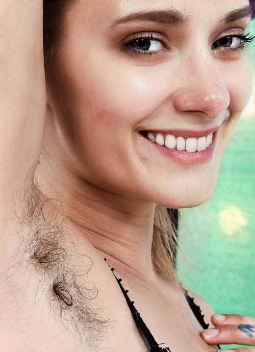 lovemywomenhairy:What an awesome bush and curly, furry pits on...