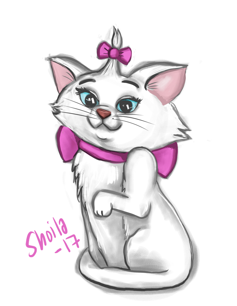 Art of shoila - Quick disney fanart, Marie cutie from Aristocats....