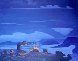 Spell words, 1922, Nicholas Roerich