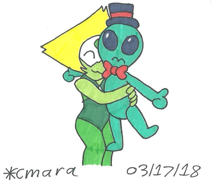 peridot alien plush