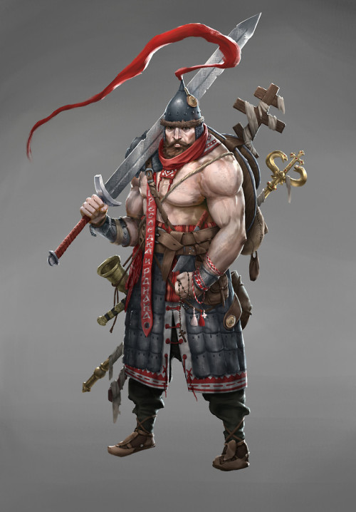 the slavic warrior figure