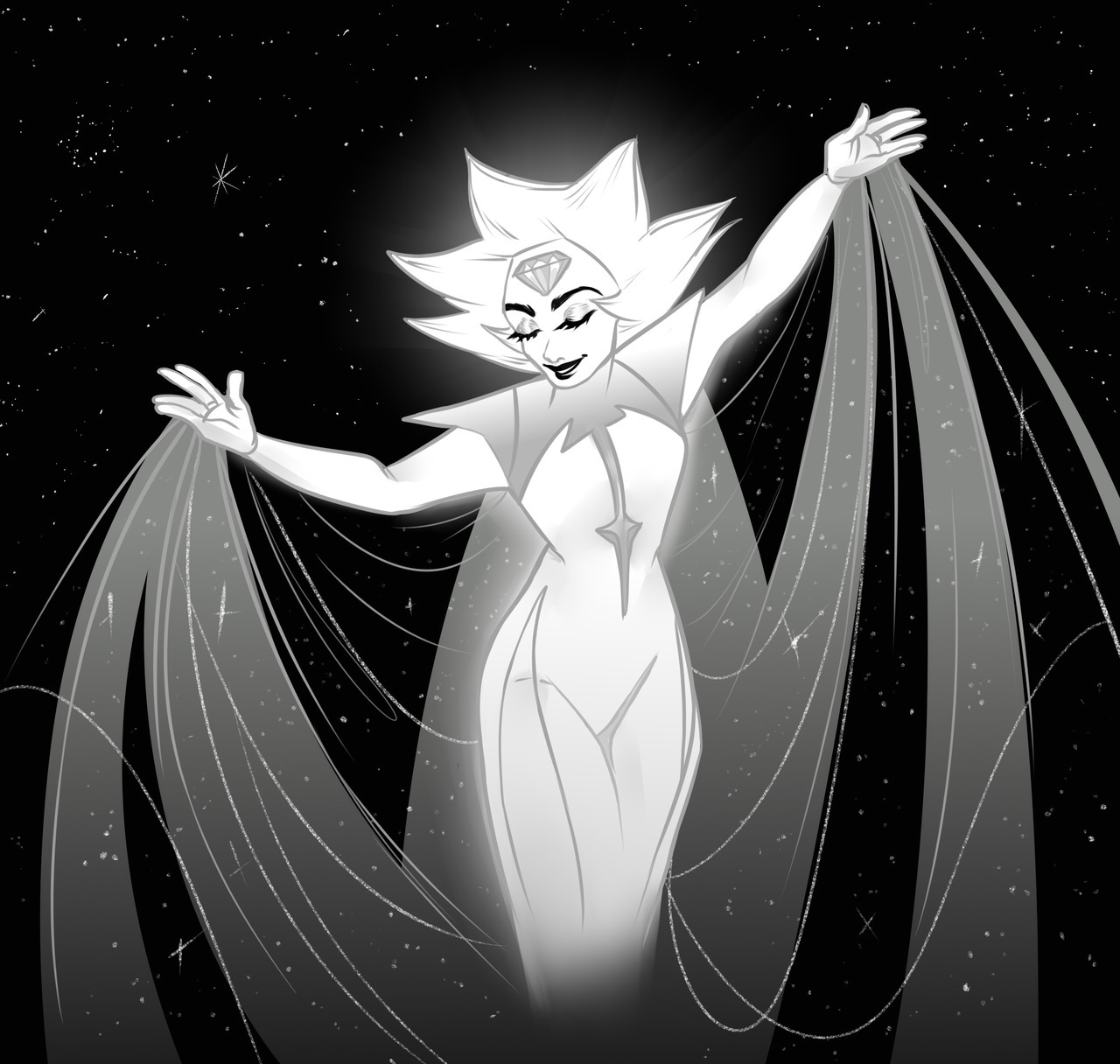 I think white diamond’s character design might be my favourite on steven universe