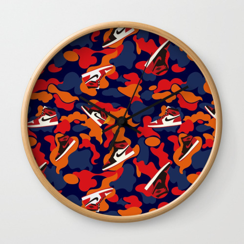 unstablefragments2:‘Air Jordan 1 Camo’ Wall Clock ( by...