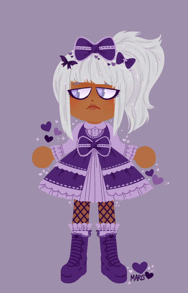 (ง︡'-'︠)ง • sweet lolita and her gloomy gothic gf