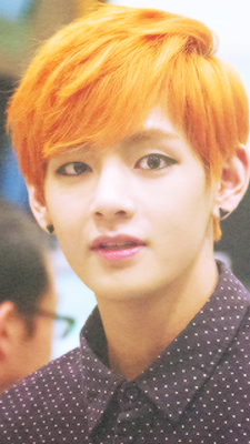 Bts Taehyung Orange Hair