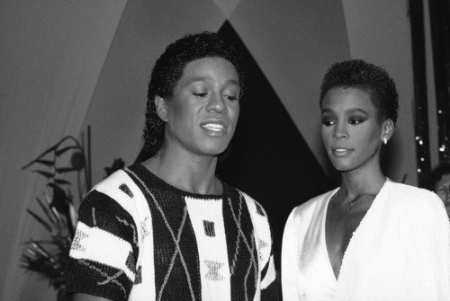 2othcentury:Jermaine Jackson and Whitney Houston, 1984