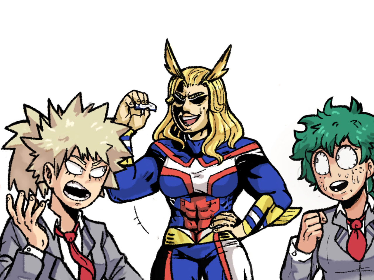 Karmic Rabbit Ask Genderbend Bnha All Might Maybe We Should