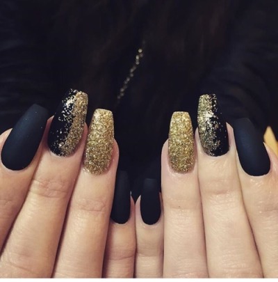 Matte Black Nails Tumblr