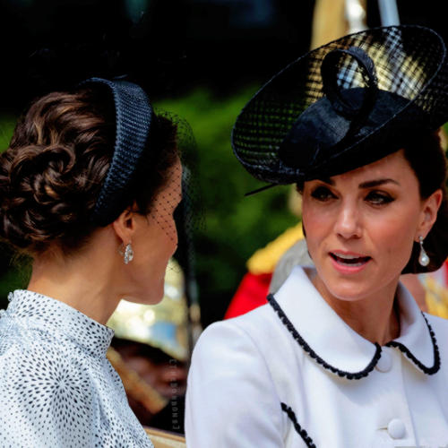 theborbons:Queen Letizia & the Duchess of Cambridge on June...